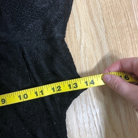 Free People Fit & Flare Black Top Sz XS - Picture 9 of 9